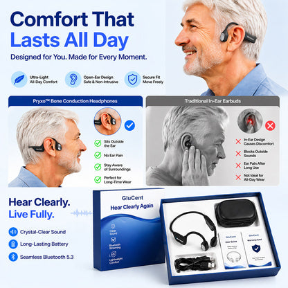 🌎Ends Today: 83% OFF!⏰👂Revitalize your ears again💖 💥 LIMITED TIME OFFER!🔥Advanced Bone Conduction Smart Hearing Headphones